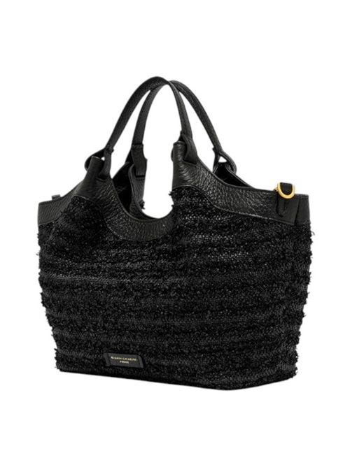 borsa donna dua in rafia nero Gianni Chiarini | BS11119-FROUNERO